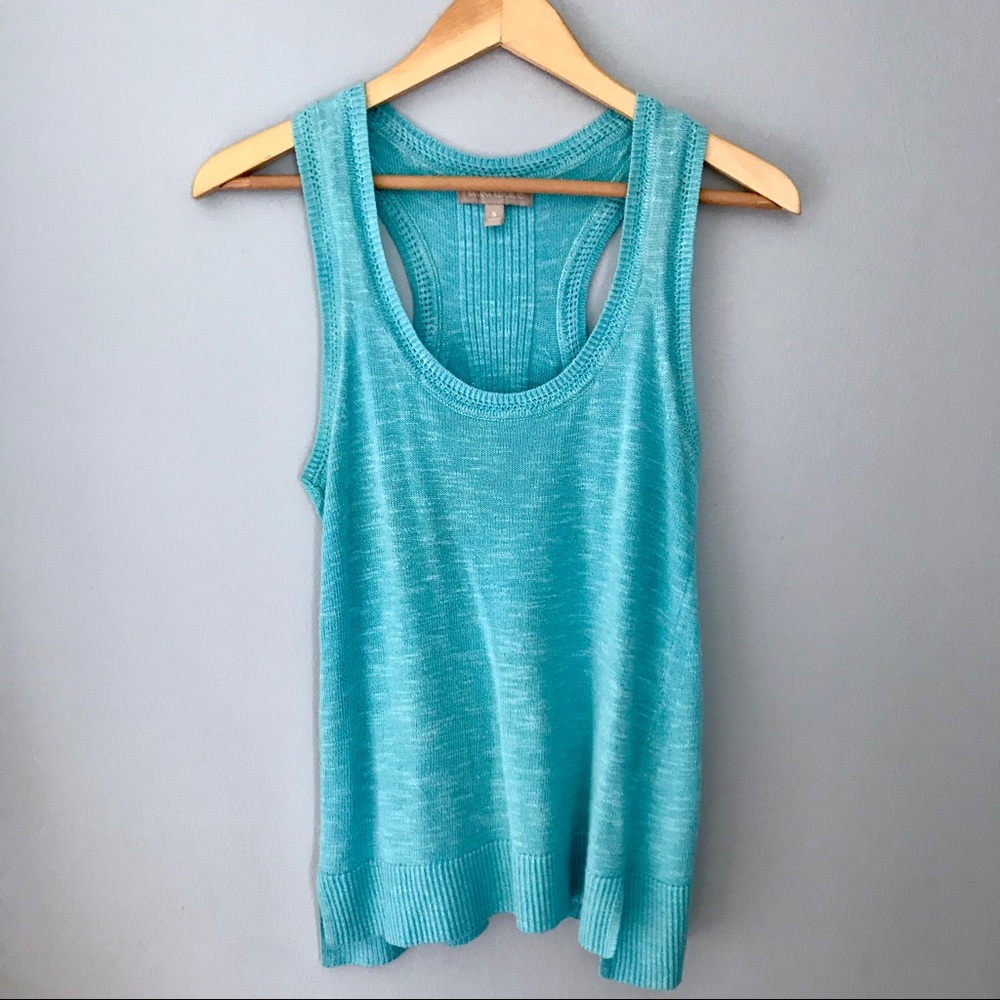 Aqua Blue Banana Republic Knit Tank Top